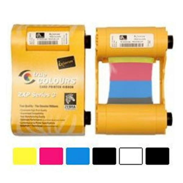 Zebra Pen True Colours Ribbon Cartridge - YMCKOK - Dye Sublimation Thermal Transfer - 165 Card 800033-848